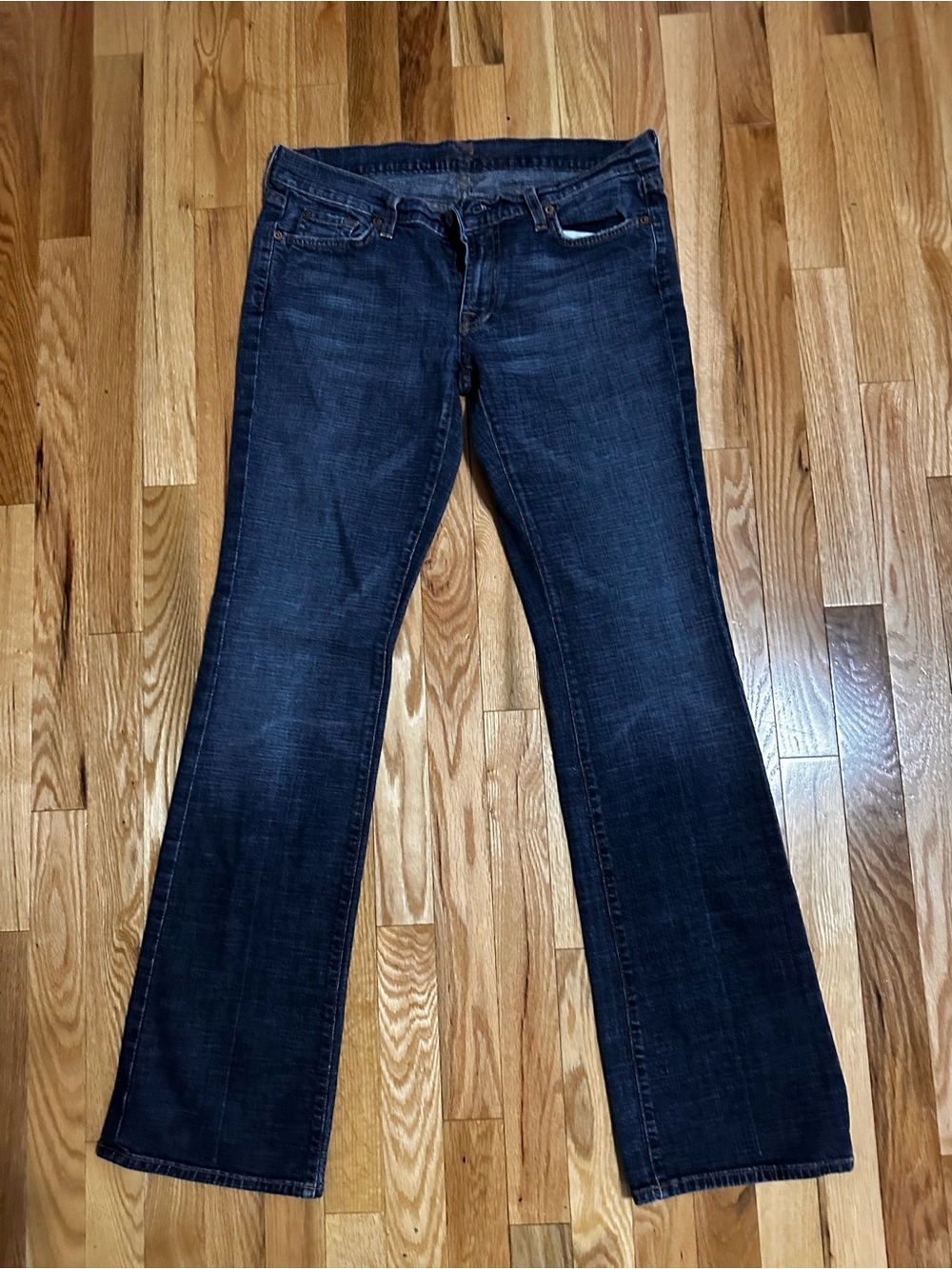 7 For All Mankind Dark Indigo Bootcut Jeans